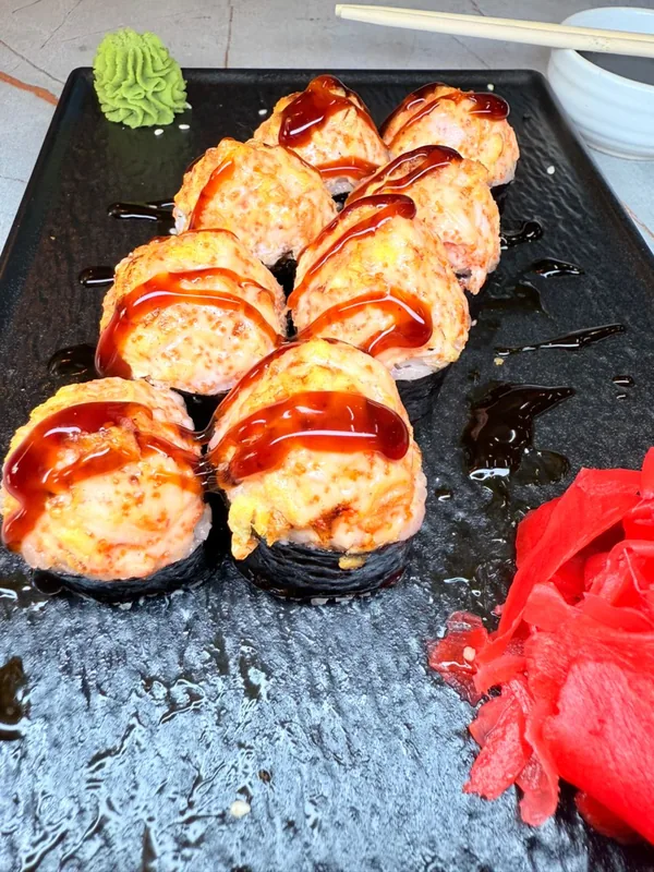 Запеченный с курицей острый