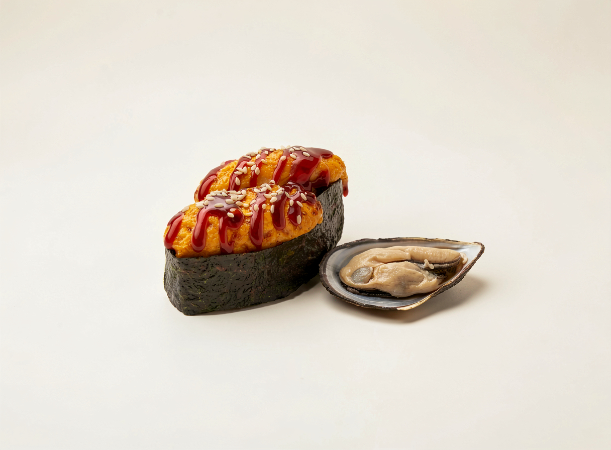 Мидии запеченный